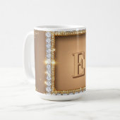 Mug ✨ Conception de nom personnalisé avec monogramme d (Devant gauche)