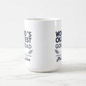 Mug Conception de nom personnalisé pour le papa de gol (Centre)