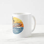 Mug Conception de nom Sergio Retro Sunset (Devant droit)