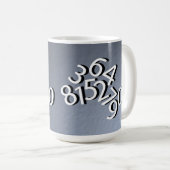 Mug Conception de nombres (Devant droit)