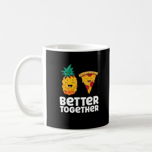 Mug Conception de nourriture amusante de pizza à l'ana (Gauche)