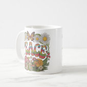 Mug "Conception de paix à Cravate Vintage (Devant gauche)