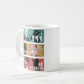 Mug Conception de panneau Pop Art de l'anime Famille F (Devant gauche)