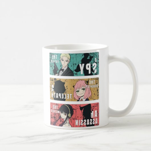 Mug Conception de panneau Pop Art de l'anime Famille F (Droite)