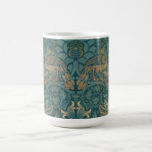 Mug Conception de paon de William Morris et de textile (Centre)