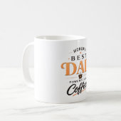 Mug Conception de papa amateur de café drôle (Devant gauche)