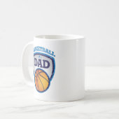 Mug Conception de papa de basket-ball à montrer (Devant gauche)