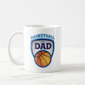 Mug Conception de papa de basket-ball à montrer (Gauche)