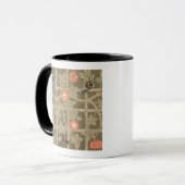 Mug Conception de papier peint de treillis avec un (Devant gauche)
