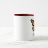 Mug Conception de papillon avec des citations au sujet (Centre)