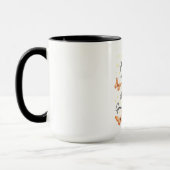 Mug Conception de papillon orange (Gauche)