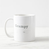 Mug Conception de papy_ Définition drôle (Gauche)