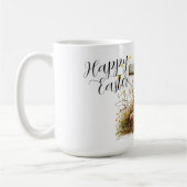Mug Conception de Pâques avec Croix Rustique et Fleurs (Gauche)