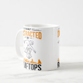 Mug Conception de parcours d'obstacles de parkour drôl (Devant gauche)