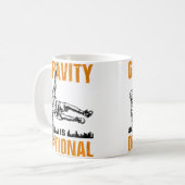 Mug Conception de parcours d'obstacles de parkour drôl (Devant gauche)