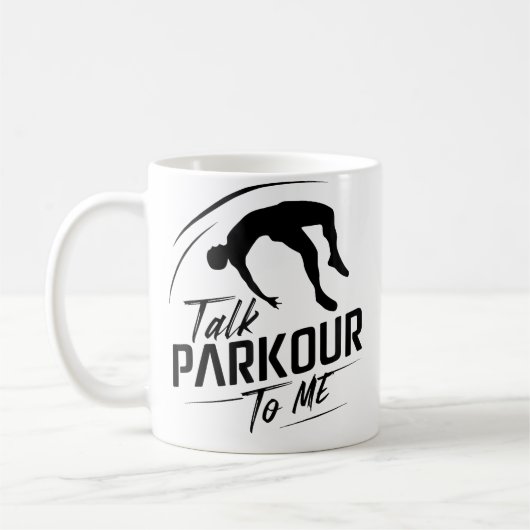 Mug Conception de parcours d'obstacles de parkour drôl (Gauche)