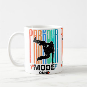 Mug Conception de parcours d'obstacles de parkour drôl