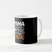 Mug Conception de patch de citrouilles maman Halloween (Devant droit)