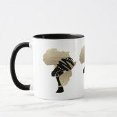 Mug Conception de patrimoine afrocentrique • L'Afrique (Gauche)