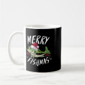 Mug Conception de pêche à thème de Noël drôle - Joyeux (Gauche)