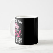 Mug Conception de pêche drôle pour filles femmes pêche (Devant gauche)