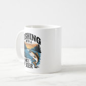 Mug " Conception de pêche : "Pêche avec une chance de (Devant gauche)