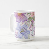 Mug Conception de peinture à l'eau de tournesol (Devant gauche)