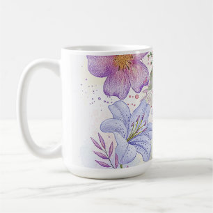 Mug Conception de peinture à l'eau de tournesol