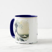 Mug Conception de peinture de vague de Japonais (Devant gauche)