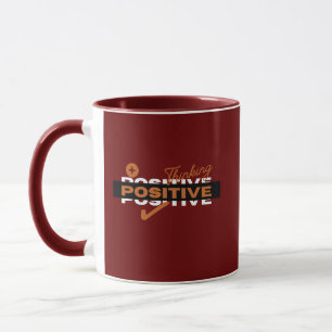 Mug Conception de pensée positive Classique café deux 