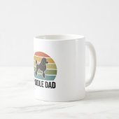 Mug Conception de Père Caniche Vintage Sunset Amoureux (Devant droit)