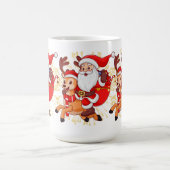 Mug **"Conception de Père Noël ludique – Amusant et Fe (Centre)