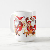 Mug **"Conception de Père Noël ludique – Amusant et Fe (Devant gauche)