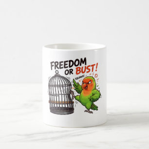 Mug Conception de perroquet d'oiseau en colère drôle L