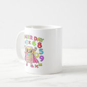 Mug Conception de personnage de calculatrice mignonne (Devant gauche)