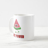 Mug Conception de personnage de pastèque mignonne Frui (Devant gauche)