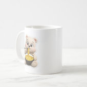 Mug Conception de personnage d'ours adorable Pero (Devant gauche)