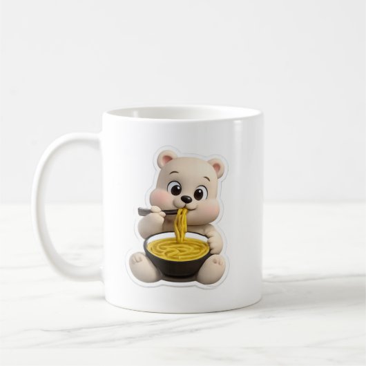 Mug Conception de personnage d'ours adorable Pero (Gauche)