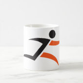 Mug Conception de personne en train de courir (Centre)
