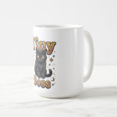Mug Conception de petit chat noir boss (Devant droit)