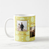 Mug Conception de photo de couple amour avec café text (Gauche)