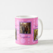 Mug Conception de photo de couple rose avec café de te (Devant droit)
