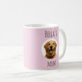 Mug Conception de photo et de nom de maman de chien pe (Devant droit)