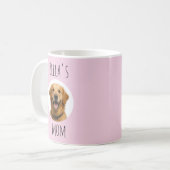 Mug Conception de photo et de nom de maman de chien pe (Devant gauche)