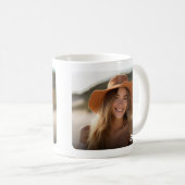 Mug Conception de photo minimale tendance avec année (Devant droit)