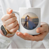 Mug Conception de photo simple à deux cercles