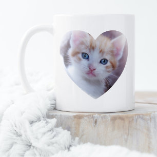 Mug Conception de photo simple à deux cœurs