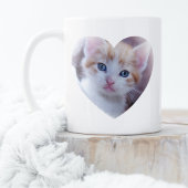 Mug Conception de photo simple à deux cœurs