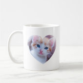 Mug Conception de photo simple à deux cœurs (Gauche)