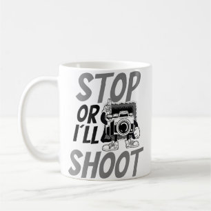 Mug Conception de photographie Arrêtez ou je tire